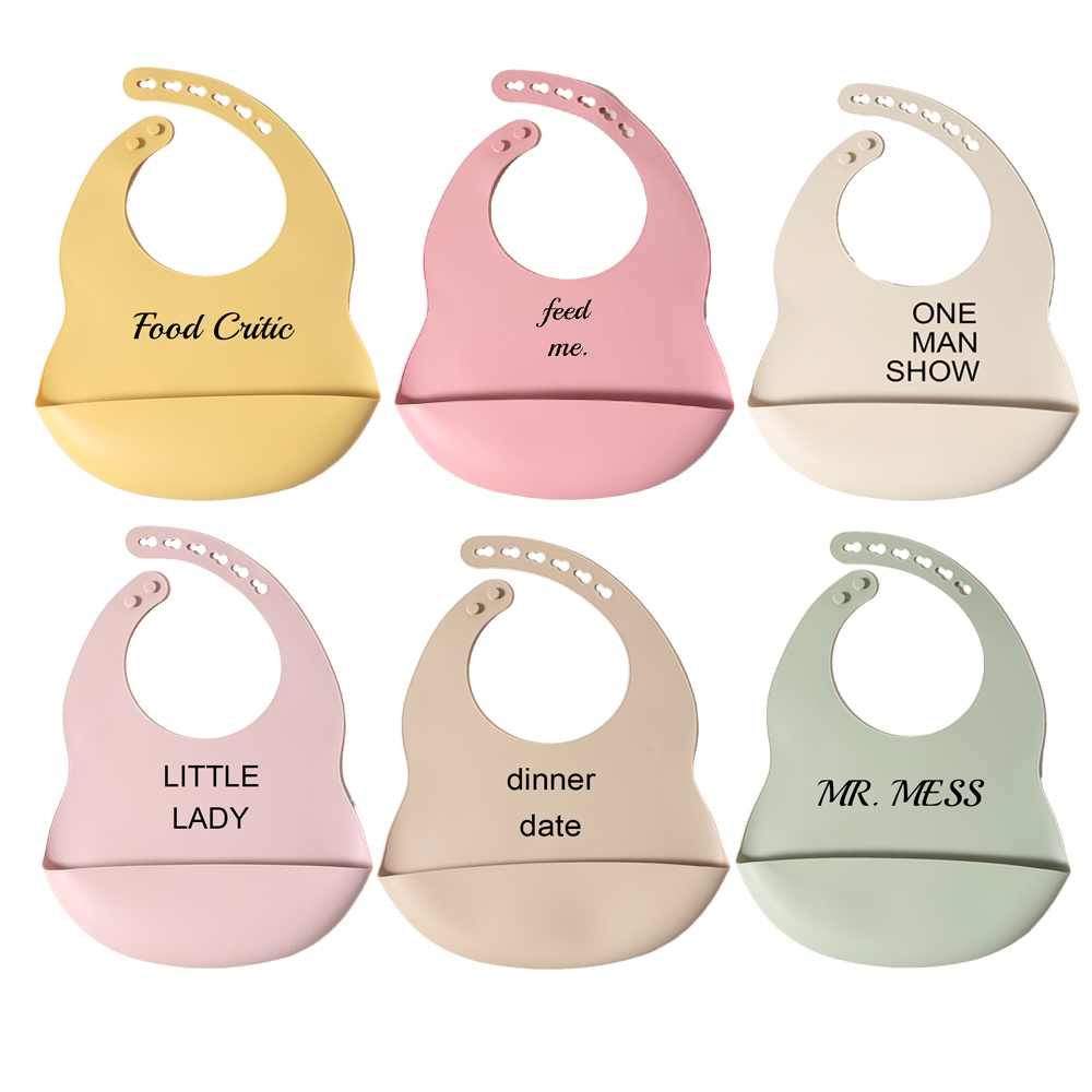 Waterproof Baby Bibs Silicone - oto silikon pesan kutipan tahan air