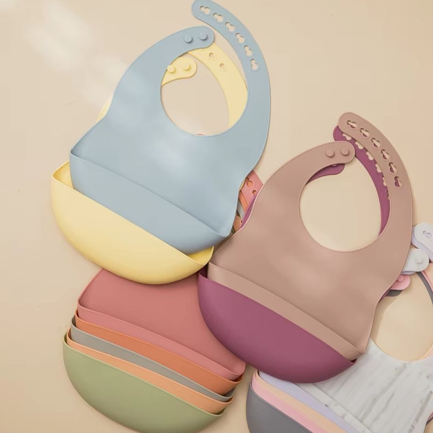 Waterproof Baby Bibs Silicone - Bib Bayi untuk Waktu Makan, Bib