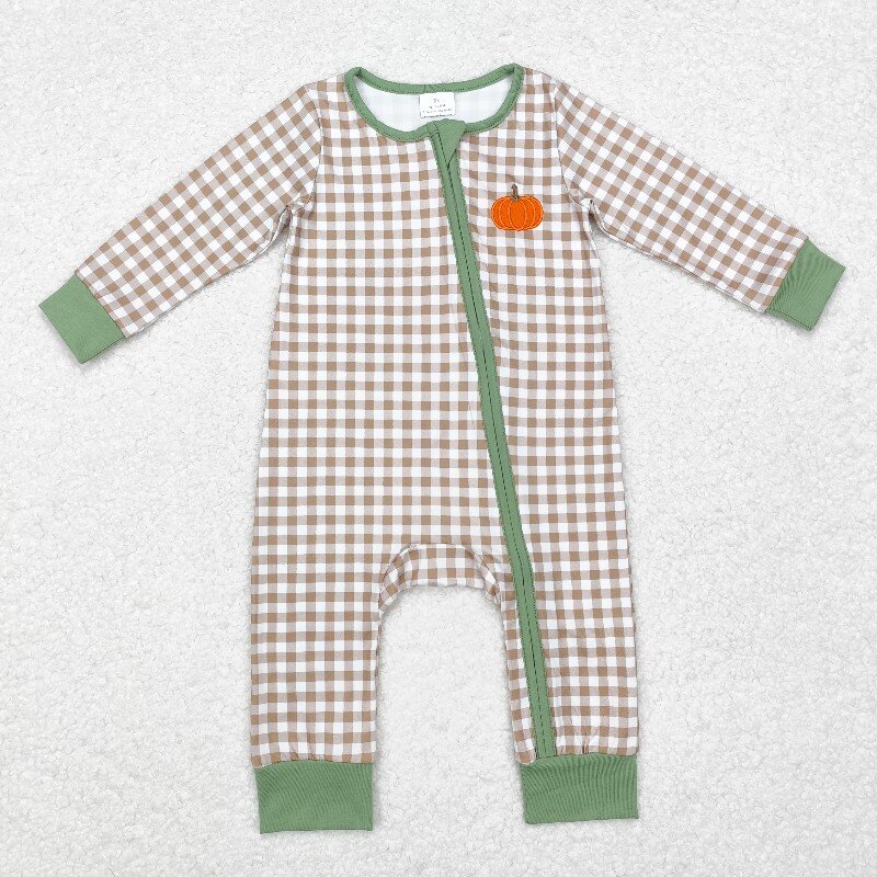 Cotton Baby Onesies Zipper - 8.19y Anak Laki-laki Thanksgiving bayi romper