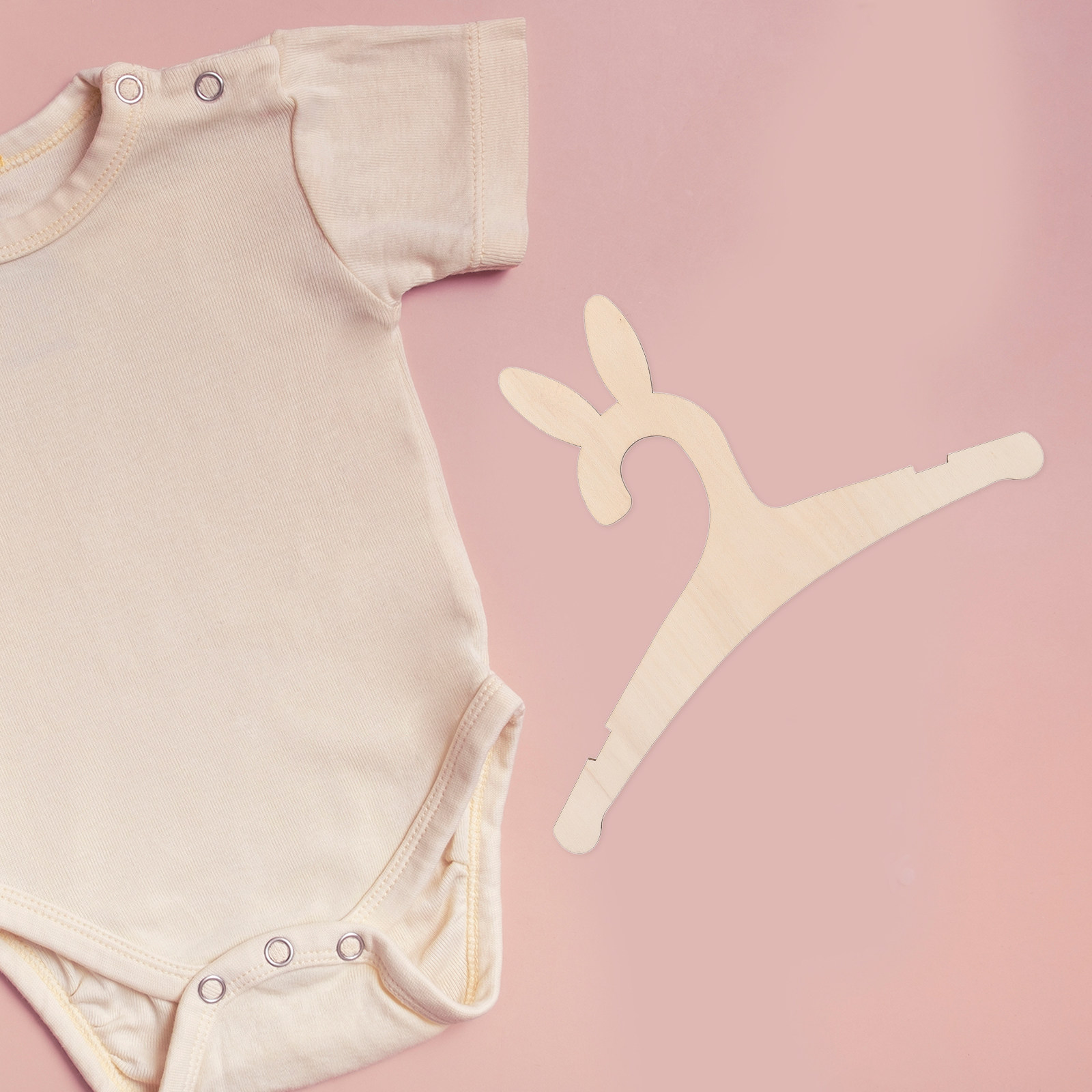 Baby Clothes - 5 Buah Gantungan Baju Bayi Kayu
