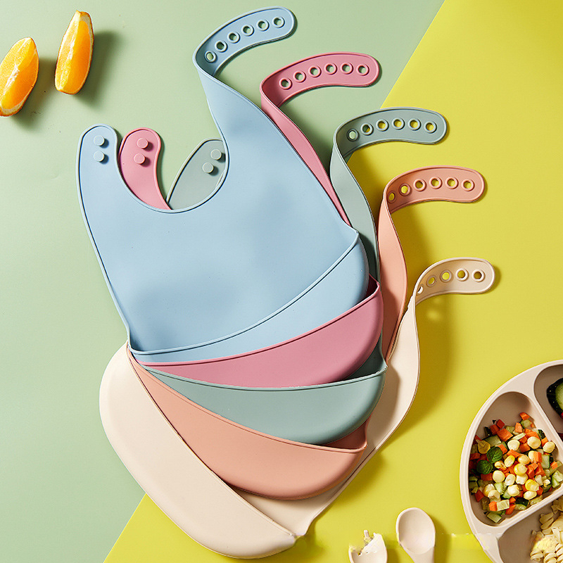 Waterproof Baby Bibs Silicone - Celemek Silikon Bayi Bib Tahan Air