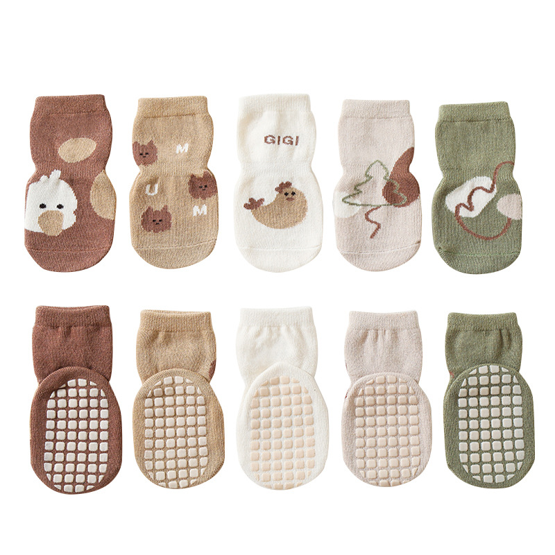 5 Pasang Kaus Kaki Anak Anti-s - Unisex Baby Socks Non Slip ulasan dan harga