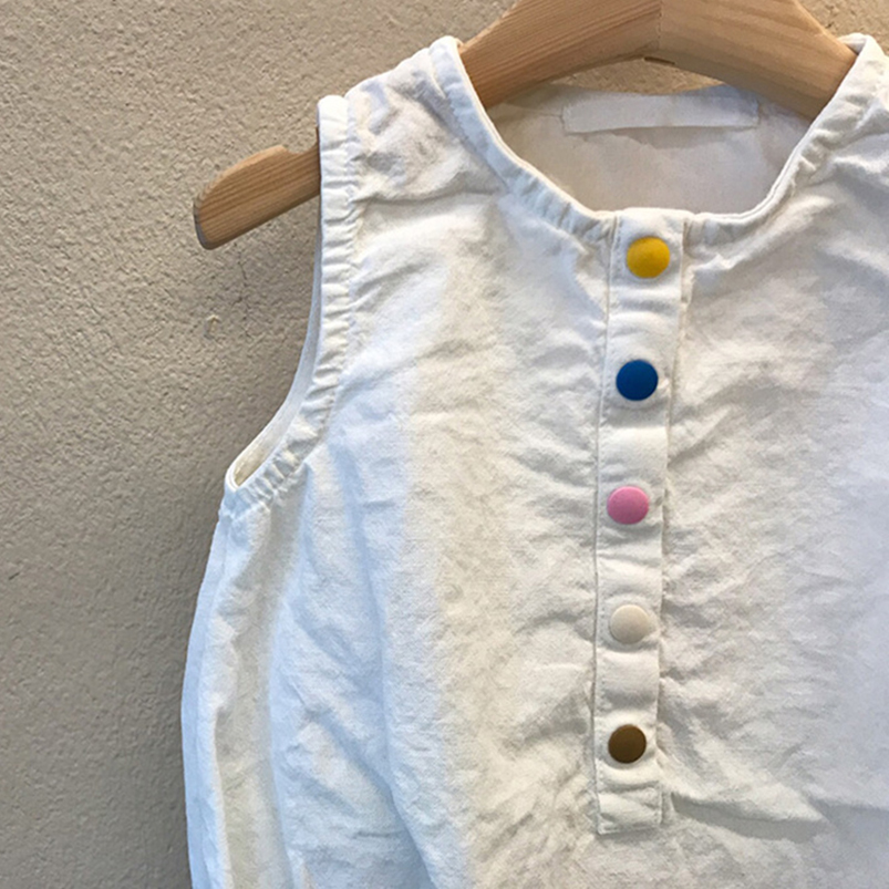 Romper katun Linen anak laki-l - Baby Summer Linen Sleeveless Jumpsuit ulasan dan harga