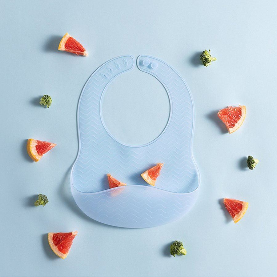 1 Buah Bib Jeli Silikon Bayi B - Waterproof Baby Bibs Silicone ulasan dan harga