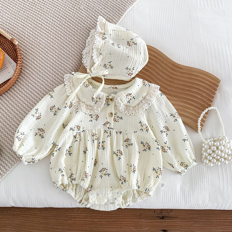 Baju monyet bayi perempuan bar - Newborn Baby Girl Romper Floral ulasan dan harga