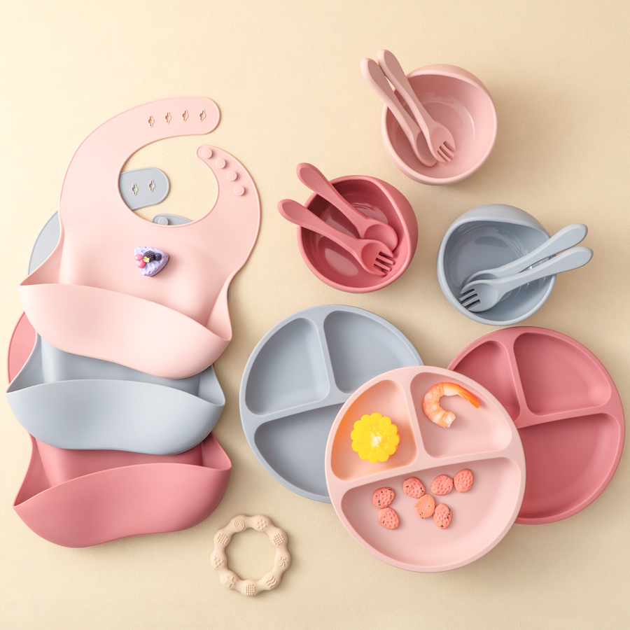 5 buah Set makanan silikon bay - Waterproof Baby Bibs Silicone ulasan dan harga