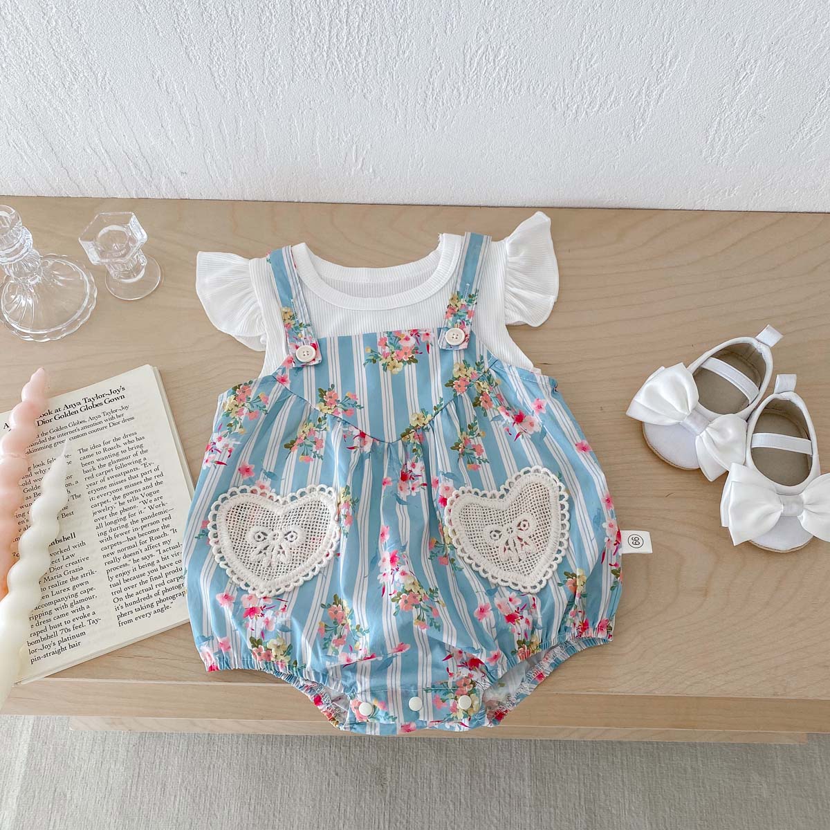 2 potong pakaian bayi perempua - Newborn Baby Girl Romper Floral ulasan dan harga