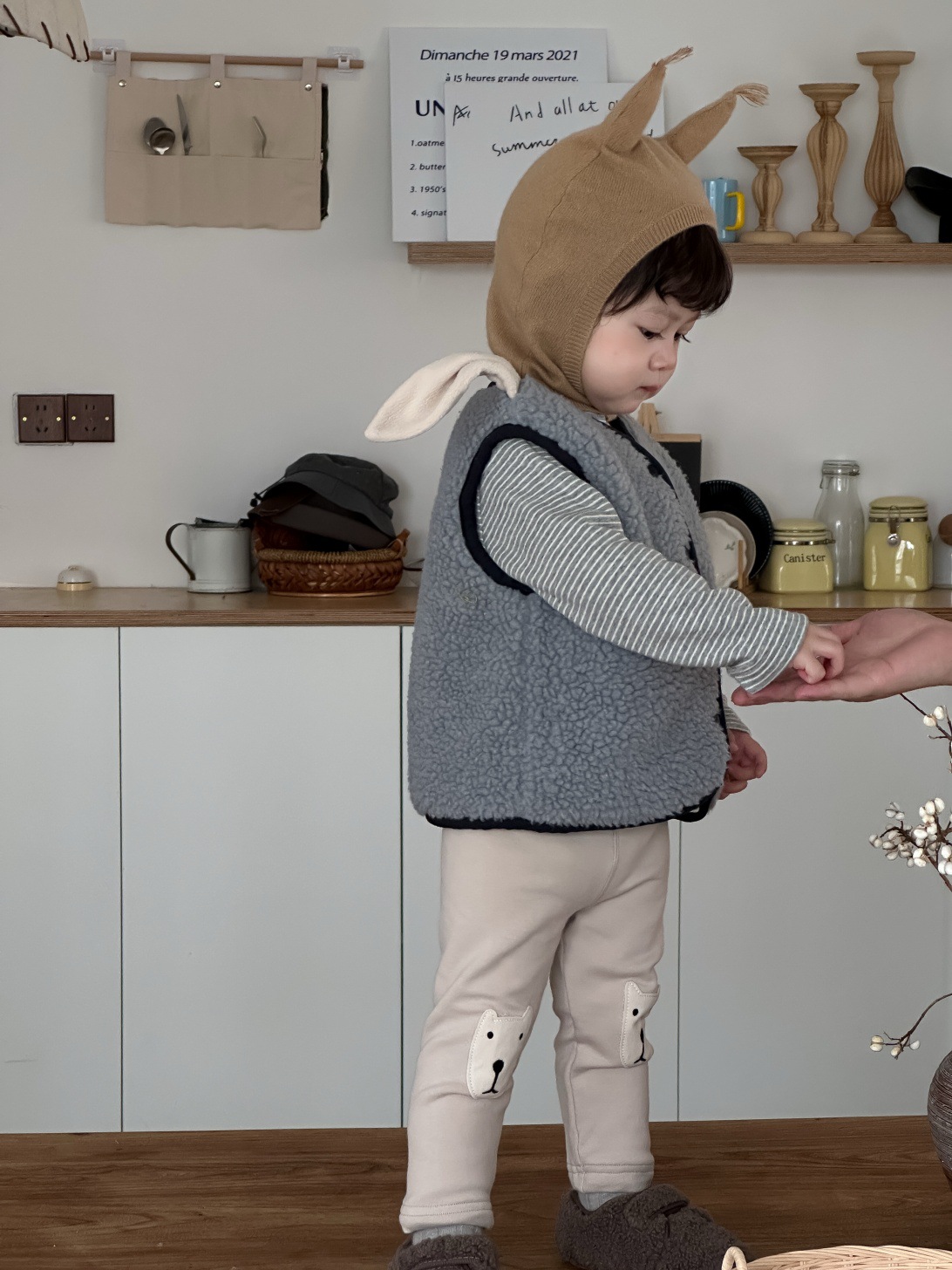 Rompi Bulu Tanpa Lengan Bayi M - Toddler Boy Winter Fleece Jacket ulasan dan harga