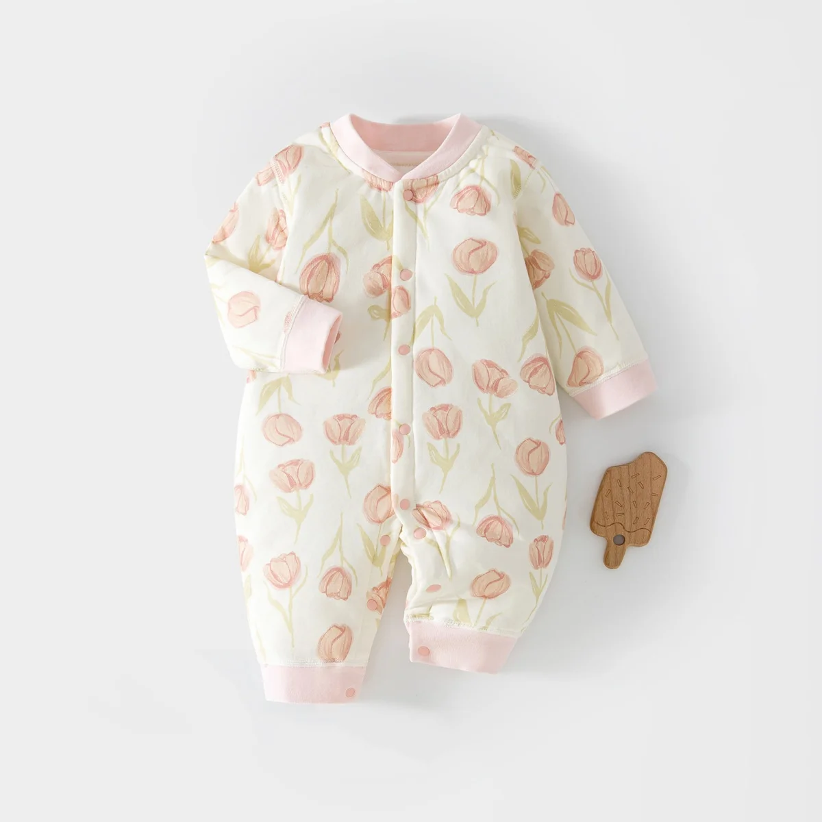 Baju Bayi Baru Lahir Musim Gug - Newborn Baby Girl Romper Floral ulasan dan harga