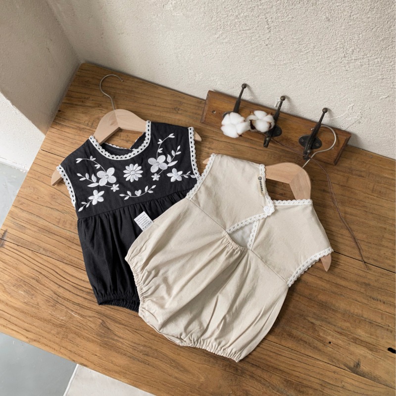 ZOETOPKID Jumpsuit + Topi Bayi - Baby Summer Linen Sleeveless Jumpsuit ulasan dan harga