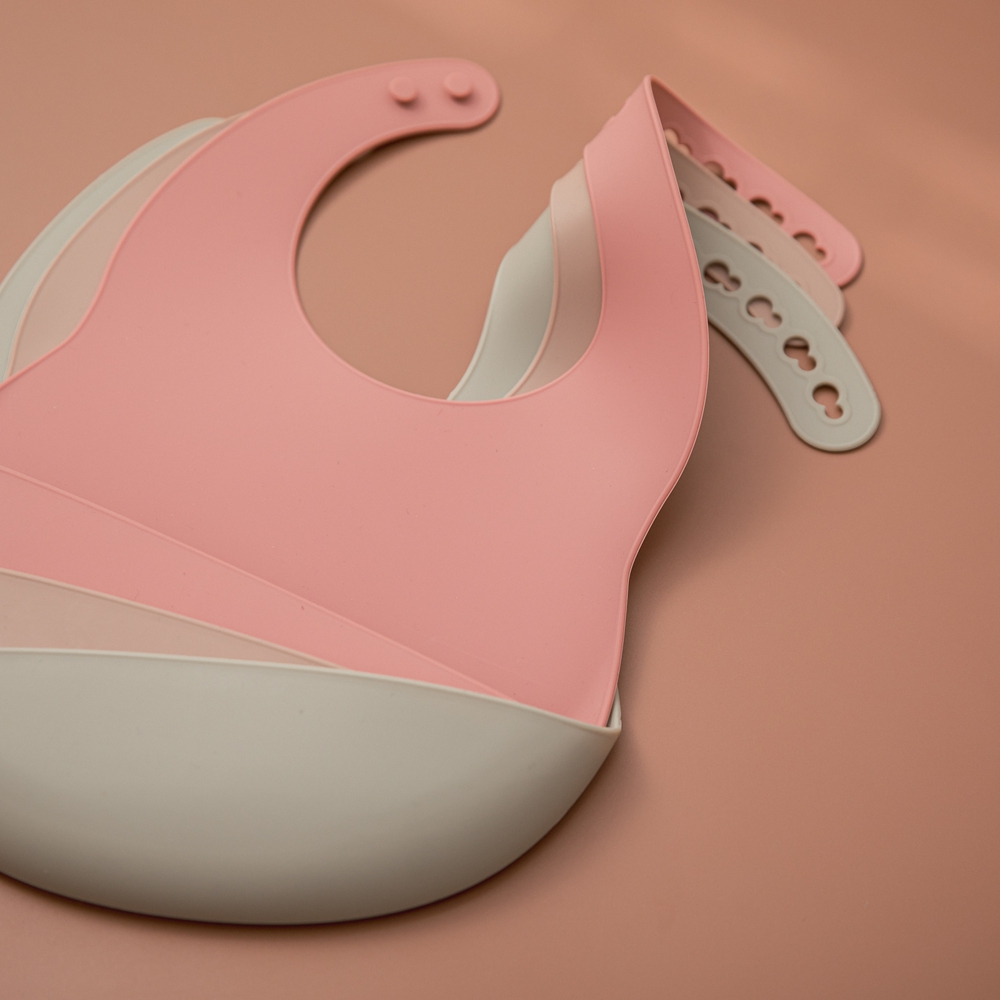 Bib Bayi untuk Waktu Makan, Bi - Waterproof Baby Bibs Silicone ulasan dan harga