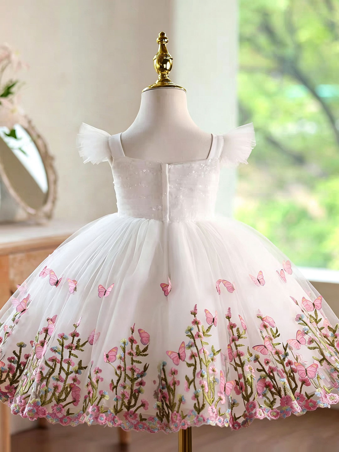 Gaun Anak Perempuan Jill Wish  - Toddler Girl Tulle Party Dress ulasan dan harga