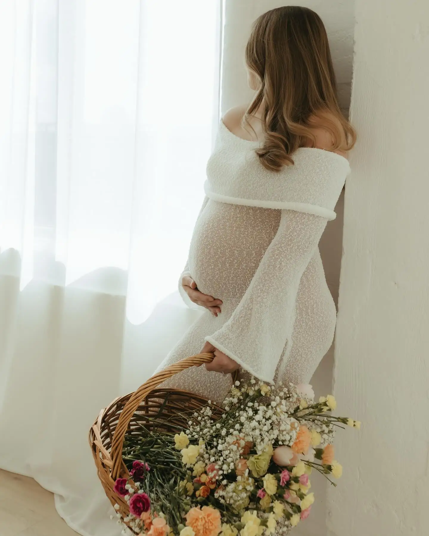 Gaun Pemotretan Ibu Hamil Gaun - Maternity Wear ulasan dan harga