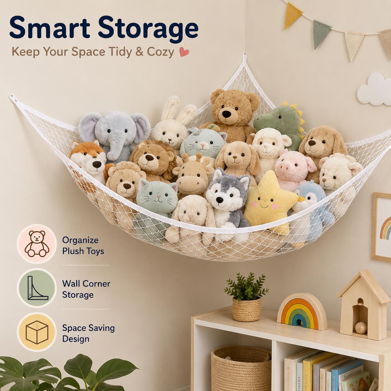 Jaring Penyimpanan Mainan Gant - Nursery ulasan dan harga