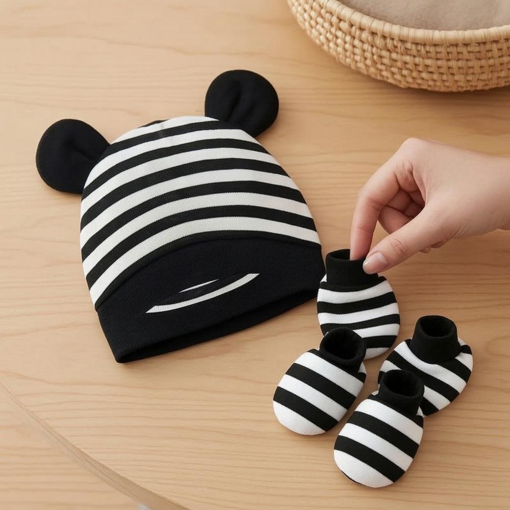 Sarung Tangan Anti Gores untuk - Infant Beanie Hat With Ears ulasan dan harga