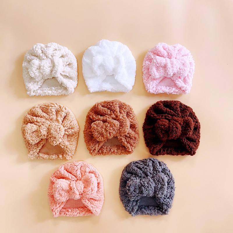 Topi Bayi Baru Lahir Lucu Mode - Infant Beanie Hat With Ears ulasan dan harga
