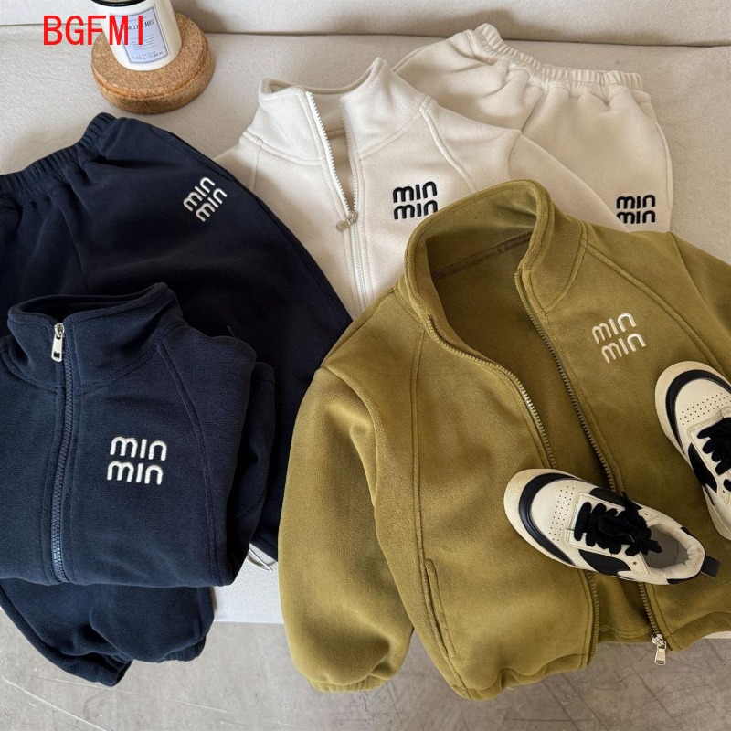 Setelan Sweatshirt Kasual Musi - Toddler Boy Winter Fleece Jacket ulasan dan harga