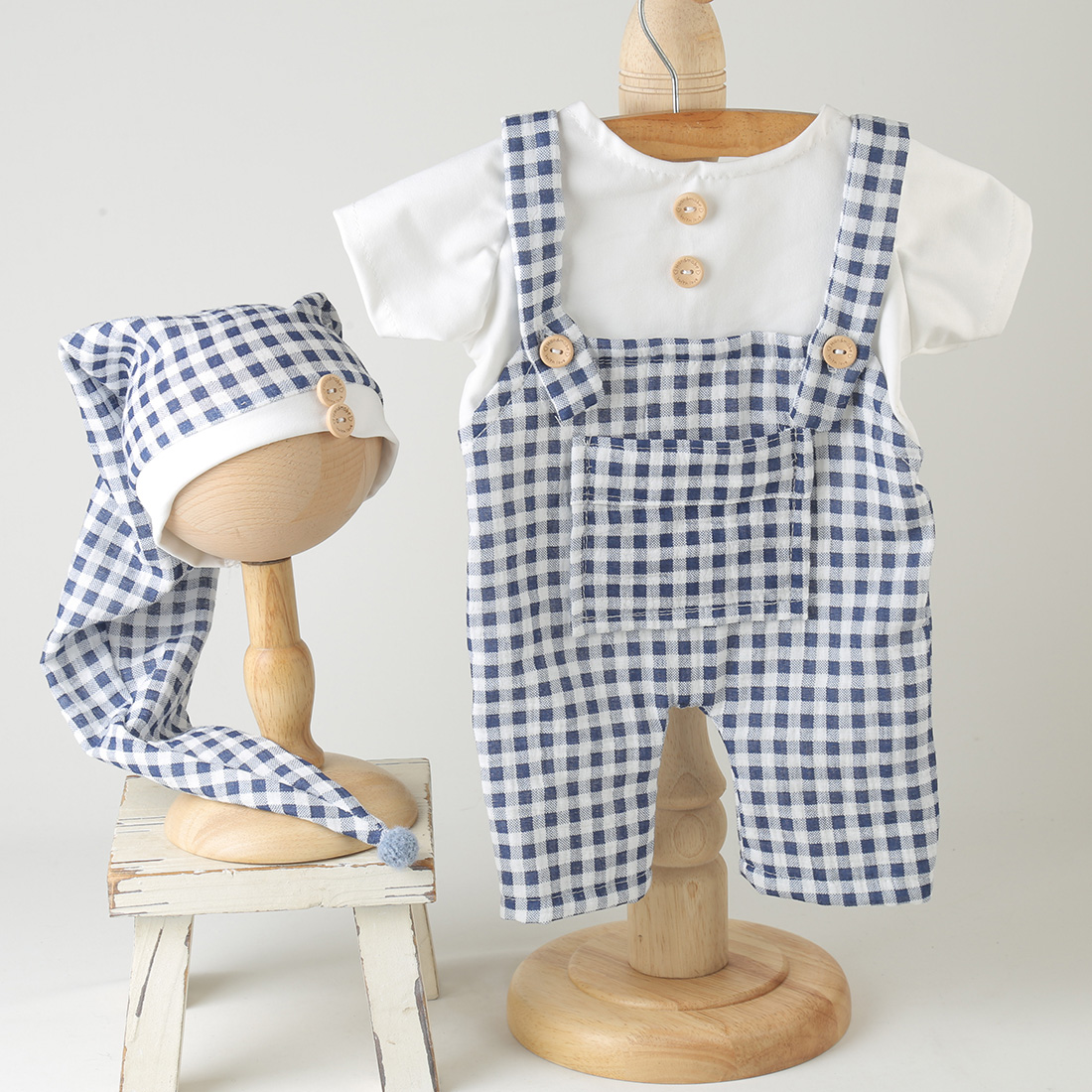Set Pakaian Fotografi Bayi Bar - Infant Photography Props Outfit ulasan dan harga
