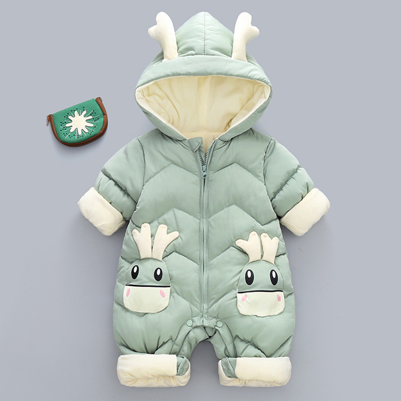Baju monyet Beludru tebal untu - Cotton Baby Onesies Zipper ulasan dan harga